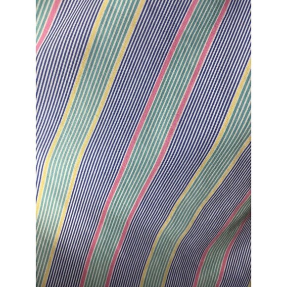 Vintage Striped Skirt 11 Blue Retro Classic Mod Preppy Boho Western Country 80s - Picture 3 of 10